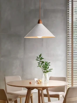Треугольная белая подвесная лампа E27 для обеденного стола, прикроватные светильники для спальни, современные подвесные светильники, светодиодное освещение в стиле Лофт.