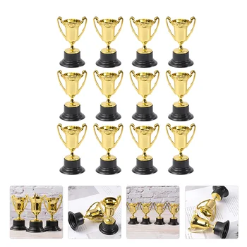 Трофеи, мини-награды для детей, пластиковые награды, Золотой футбольный приз, вечеринка, маленькая церемония, подарки звездному победителю.