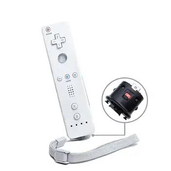 Ускоритель с белой ручкой повышенной точности Пульт дистанционного управления для Wii Gamepad Джойстик Адаптер для геймпада Аксессуар Игровой ускоритель