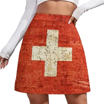Флаг Швейцарии, патриотический подарок, мини-юбка, шикарная и элегантная женская юбка, летнее платье