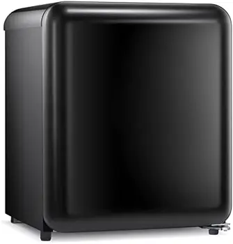 Холодильник- 1,7 куб.футов Мини-холодильник с морозильной камерой, Энергосберегающий, Малошумный, 48-литровый Компактный Однодверный холодильник, Регулируется