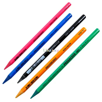 Цветной карандаш KOH-I-NOOR Progresso без дерева, набор из 12/24 цветов, Цветные карандаши, очень глубокий цветной след, для художников, школ, офисов