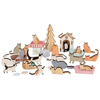 Чемодан с адвент-календарем для собак, Календарь адвента для милых животных в Лесу, Календарь рождественских праздников, Рождественский подарок-сюрприз, простой в использовании