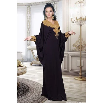 Черный кафтан из Дубая Кафтан Фараша Абая Исламские европейские и американские модные тенденции