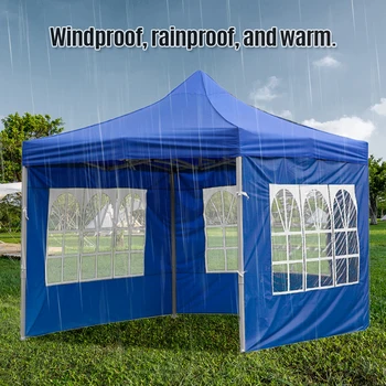 Шторка для палатки с окошком, боковина палатки для активного отдыха, водонепроницаемая, износостойкая, устойчивая к ультрафиолетовому излучению Съемная палатка